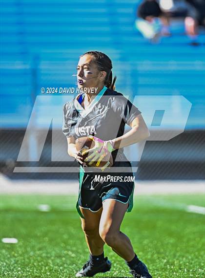 Thumbnail 3 in 5A Flag Football Semi Final Mountain Vista vs Legend photogallery.