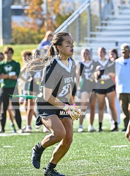 Thumbnail 2 in 5A Flag Football Semi Final Mountain Vista vs Legend photogallery.