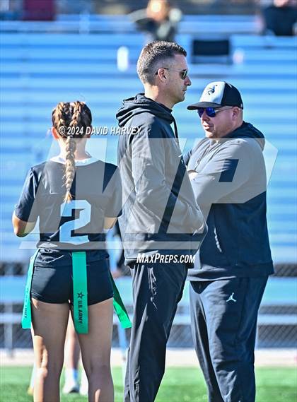 Thumbnail 2 in 5A Flag Football Semi Final Mountain Vista vs Legend photogallery.