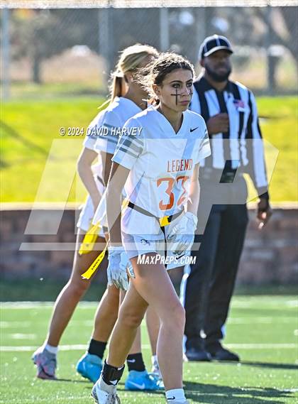 Thumbnail 2 in 5A Flag Football Semi Final Mountain Vista vs Legend photogallery.
