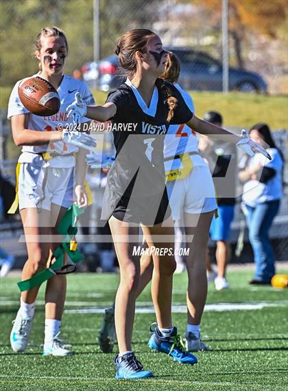 Thumbnail 2 in 5A Flag Football Semi Final Mountain Vista vs Legend photogallery.