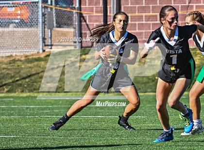 Thumbnail 2 in 5A Flag Football Semi Final Mountain Vista vs Legend photogallery.