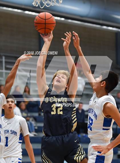 Thumbnail 1 in O'Connor vs  South San Antonio (South San Boys Basketball Tournament) photogallery.