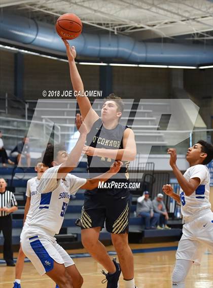 Thumbnail 3 in O'Connor vs  South San Antonio (South San Boys Basketball Tournament) photogallery.