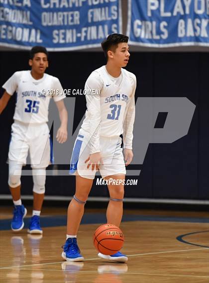 Thumbnail 2 in O'Connor vs  South San Antonio (South San Boys Basketball Tournament) photogallery.