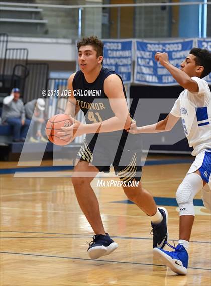 Thumbnail 3 in O'Connor vs  South San Antonio (South San Boys Basketball Tournament) photogallery.