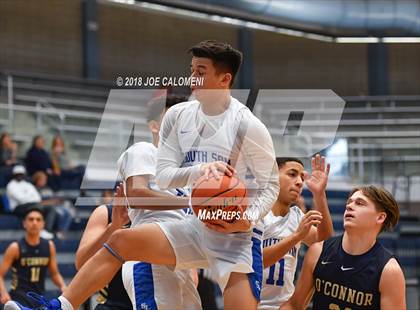 Thumbnail 3 in O'Connor vs  South San Antonio (South San Boys Basketball Tournament) photogallery.