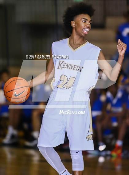Thumbnail 2 in Kennedy vs  Middle College (CIF LACS Playoff) photogallery.