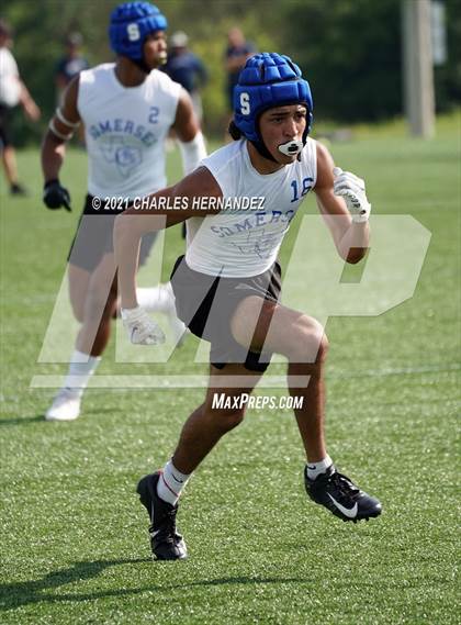 Thumbnail 2 in Somerset vs. Little River Academy (Texas State 7-on-7 Tournament) photogallery.