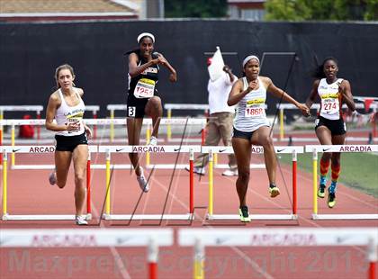 Thumbnail 2 in Arcadia Invitational (300 M Hurdles) photogallery.