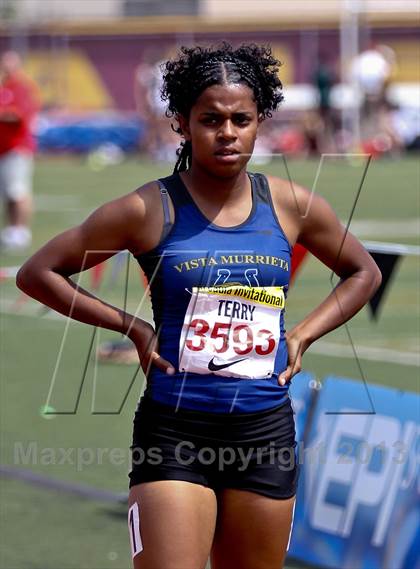 Thumbnail 2 in Arcadia Invitational (300 M Hurdles) photogallery.