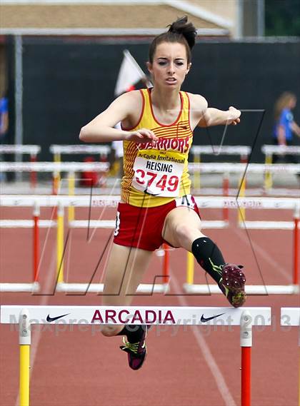Thumbnail 2 in Arcadia Invitational (300 M Hurdles) photogallery.