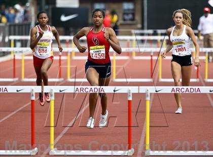 Thumbnail 1 in Arcadia Invitational (300 M Hurdles) photogallery.