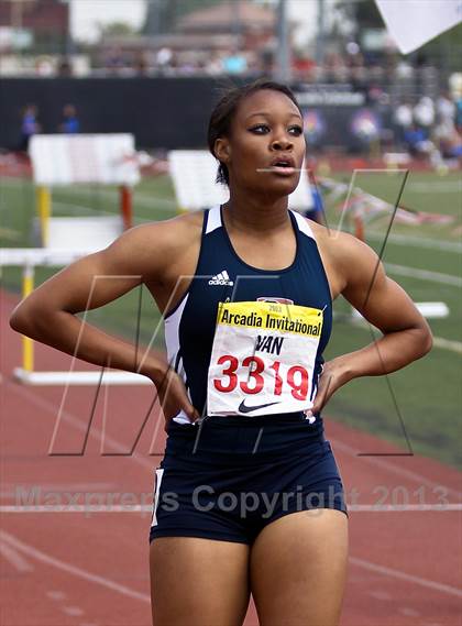 Thumbnail 3 in Arcadia Invitational (300 M Hurdles) photogallery.