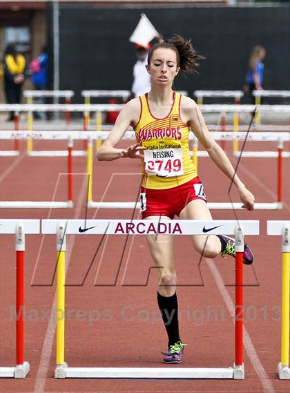 Thumbnail 1 in Arcadia Invitational (300 M Hurdles) photogallery.