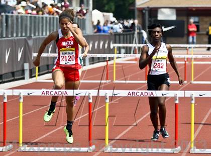 Thumbnail 3 in Arcadia Invitational (300 M Hurdles) photogallery.