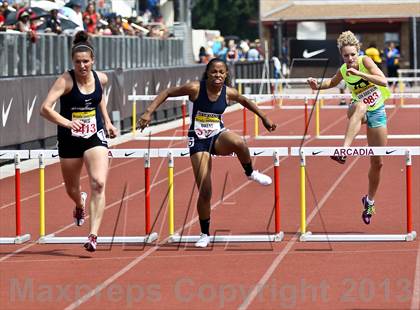 Thumbnail 3 in Arcadia Invitational (300 M Hurdles) photogallery.