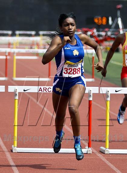 Thumbnail 1 in Arcadia Invitational (300 M Hurdles) photogallery.