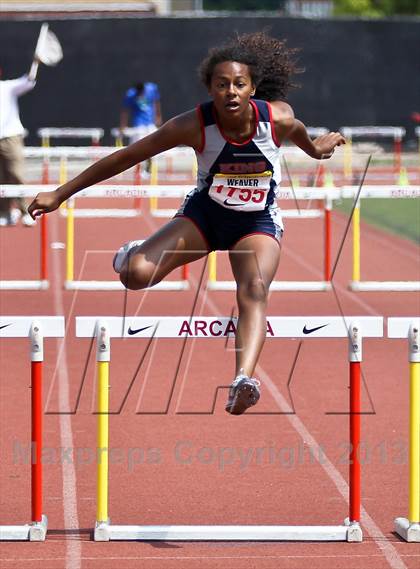 Thumbnail 3 in Arcadia Invitational (300 M Hurdles) photogallery.