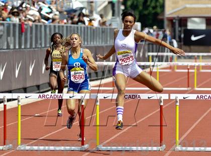 Thumbnail 3 in Arcadia Invitational (300 M Hurdles) photogallery.