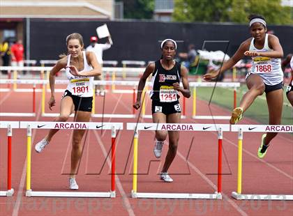 Thumbnail 1 in Arcadia Invitational (300 M Hurdles) photogallery.