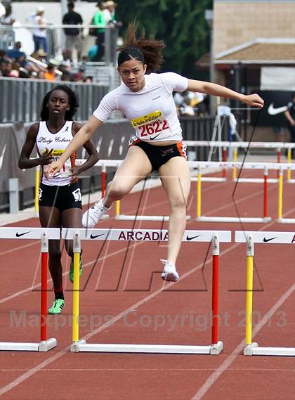 Thumbnail 1 in Arcadia Invitational (300 M Hurdles) photogallery.