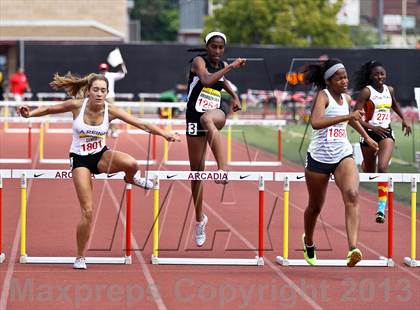 Thumbnail 1 in Arcadia Invitational (300 M Hurdles) photogallery.