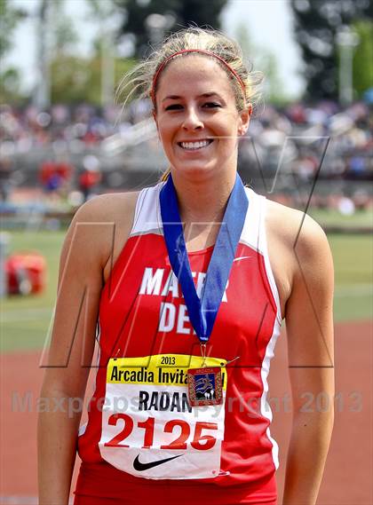 Thumbnail 3 in Arcadia Invitational (300 M Hurdles) photogallery.