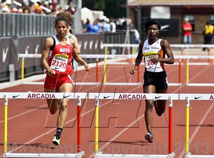Thumbnail 2 in Arcadia Invitational (300 M Hurdles) photogallery.
