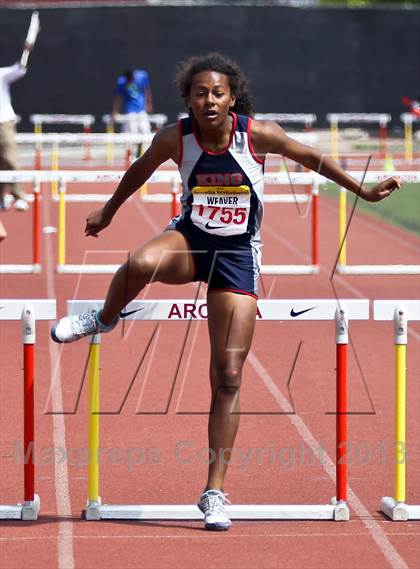 Thumbnail 1 in Arcadia Invitational (300 M Hurdles) photogallery.