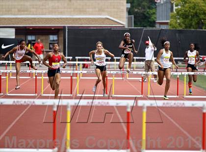 Thumbnail 3 in Arcadia Invitational (300 M Hurdles) photogallery.