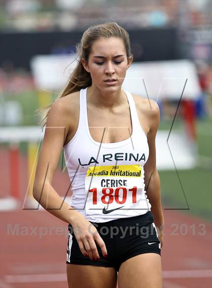 Thumbnail 3 in Arcadia Invitational (300 M Hurdles) photogallery.