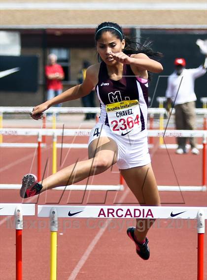 Thumbnail 1 in Arcadia Invitational (300 M Hurdles) photogallery.