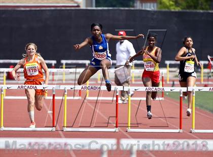 Thumbnail 2 in Arcadia Invitational (300 M Hurdles) photogallery.