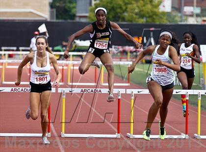 Thumbnail 1 in Arcadia Invitational (300 M Hurdles) photogallery.