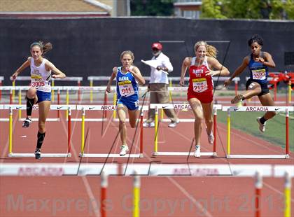Thumbnail 2 in Arcadia Invitational (300 M Hurdles) photogallery.