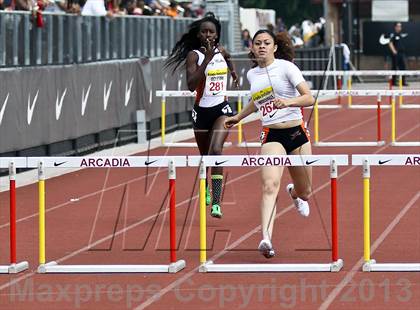 Thumbnail 2 in Arcadia Invitational (300 M Hurdles) photogallery.