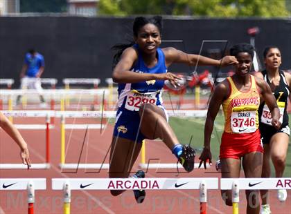 Thumbnail 1 in Arcadia Invitational (300 M Hurdles) photogallery.