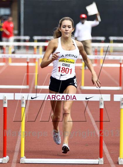 Thumbnail 2 in Arcadia Invitational (300 M Hurdles) photogallery.