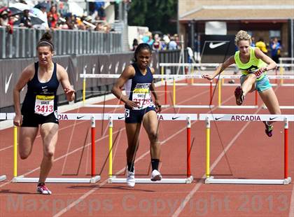 Thumbnail 1 in Arcadia Invitational (300 M Hurdles) photogallery.