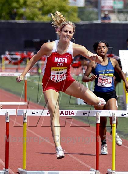 Thumbnail 1 in Arcadia Invitational (300 M Hurdles) photogallery.