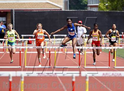 Thumbnail 3 in Arcadia Invitational (300 M Hurdles) photogallery.