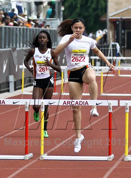 Thumbnail 1 in Arcadia Invitational (300 M Hurdles) photogallery.