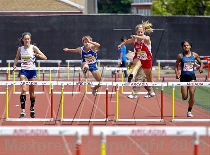 Thumbnail 2 in Arcadia Invitational (300 M Hurdles) photogallery.