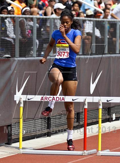Thumbnail 2 in Arcadia Invitational (300 M Hurdles) photogallery.