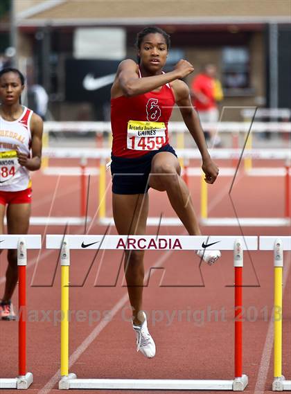 Thumbnail 1 in Arcadia Invitational (300 M Hurdles) photogallery.