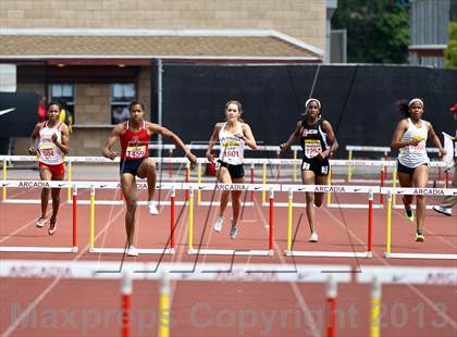 Thumbnail 1 in Arcadia Invitational (300 M Hurdles) photogallery.