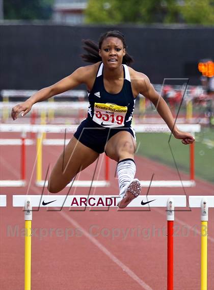 Thumbnail 2 in Arcadia Invitational (300 M Hurdles) photogallery.