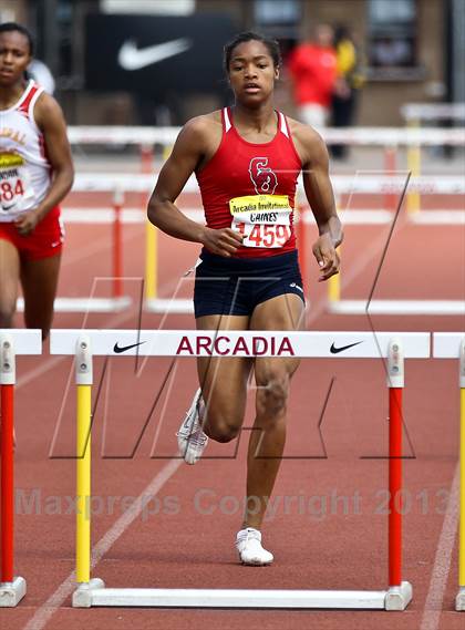 Thumbnail 1 in Arcadia Invitational (300 M Hurdles) photogallery.