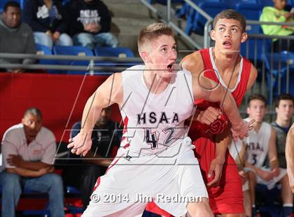 Thumbnail 2 in Dallas HSAA Blue vs. Wilson (Thanksgiving Hoopfest) photogallery.